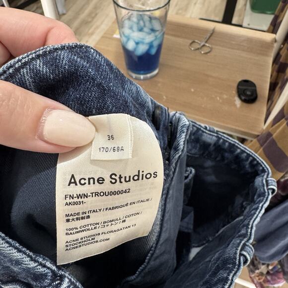 Acne Studios Mid Rise Flare Jeans nn107 size 36 US 4 - Picture 4 of 6